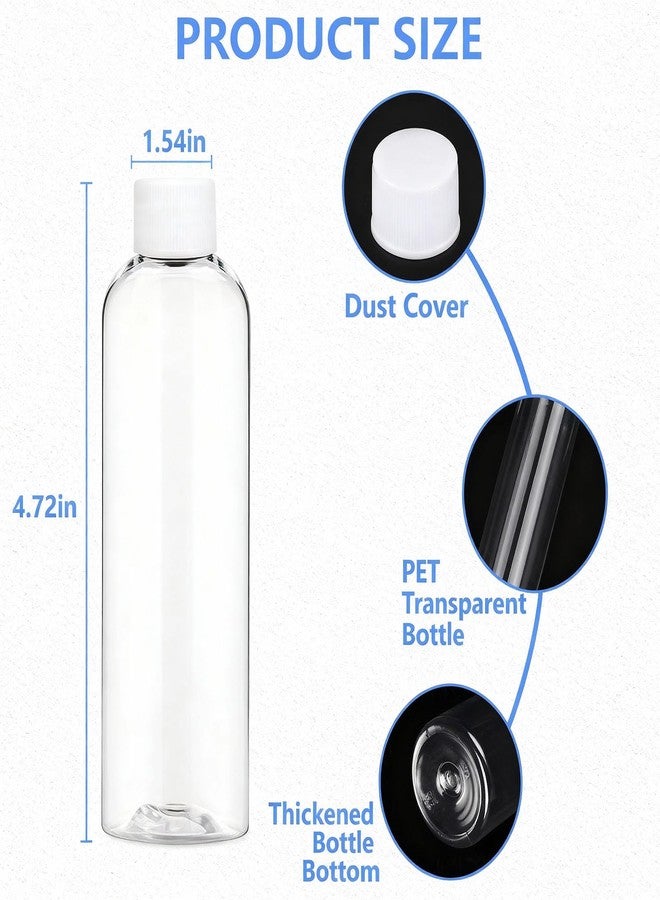 AskBed 4 Pack 3.4 Oz (100ml) Clear Plastic Shot Bottles with caps - Travel Bottles for Health, Immunity, Wellness, Samples - Perfect for Ginger Juice & Personal Care on the Go - Image 2